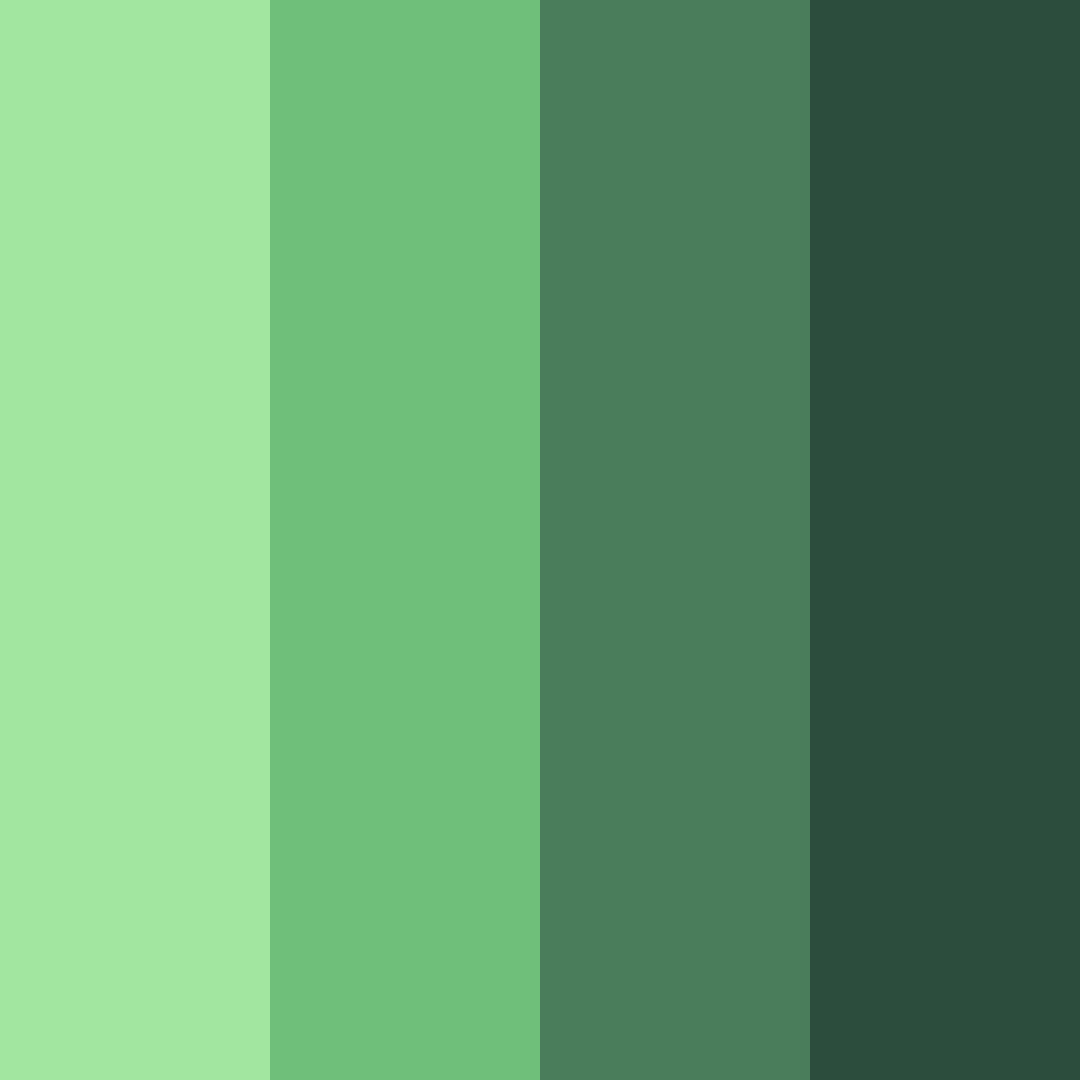 Download emerald shadows color palette PNG image (square)