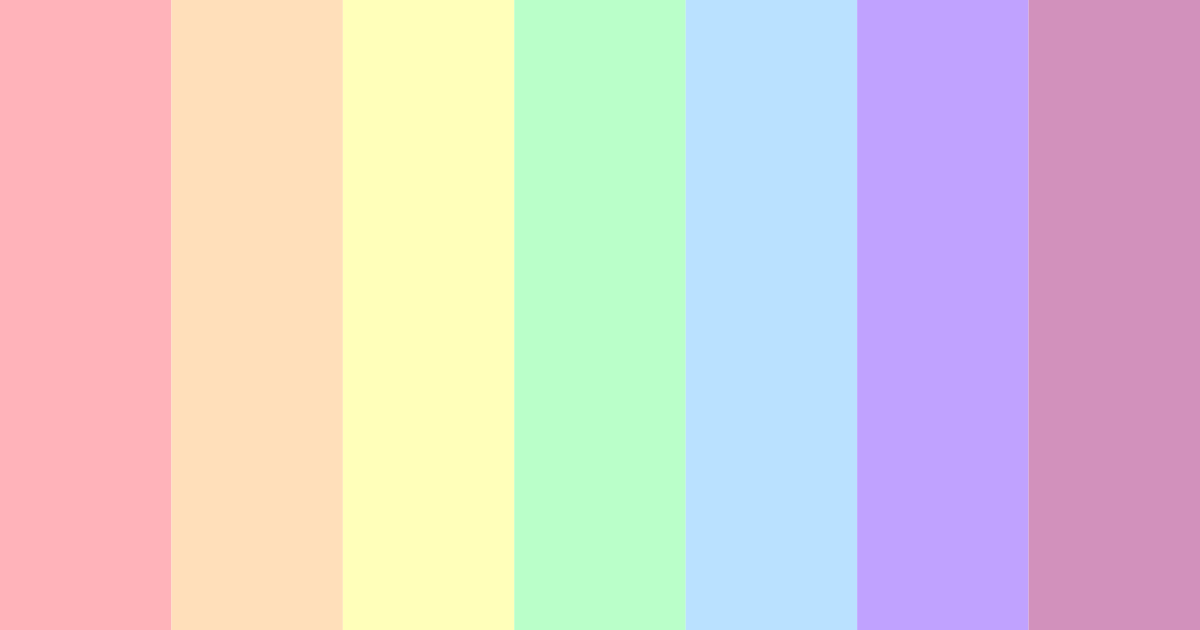 Download dreamy spectrum color palette PNG image (landscape)