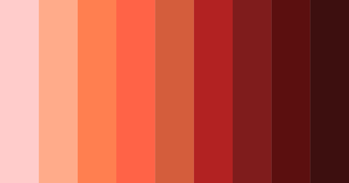 Download crimson sunset color palette PNG image (landscape)