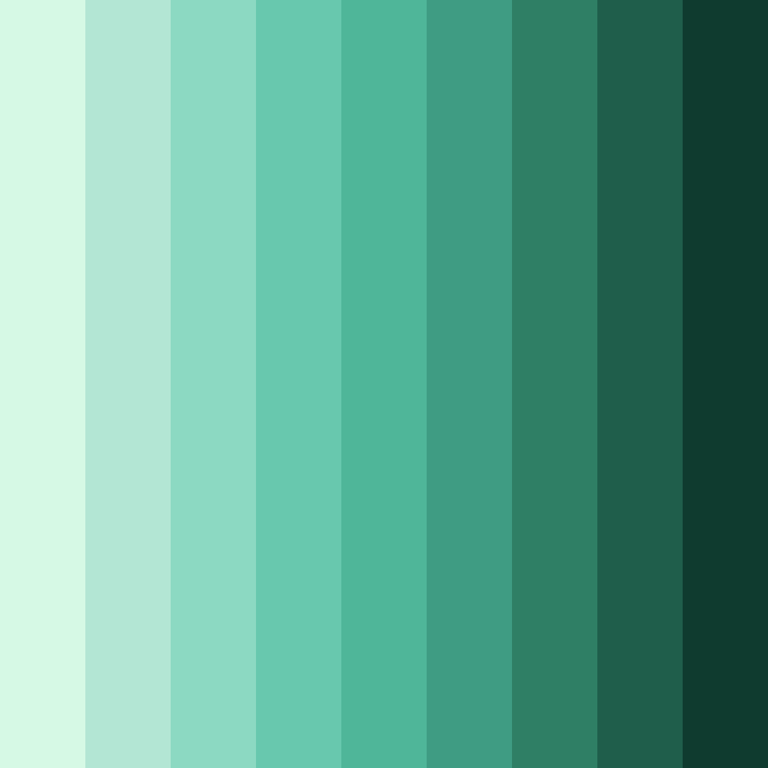Download whispering grove color palette PNG image (square)