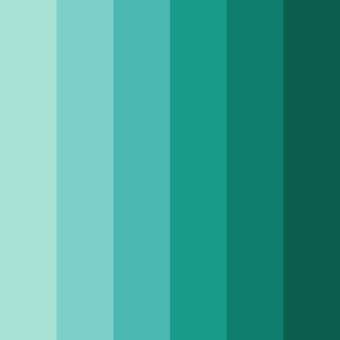 Download jewel green serenity color palette PNG image (square)