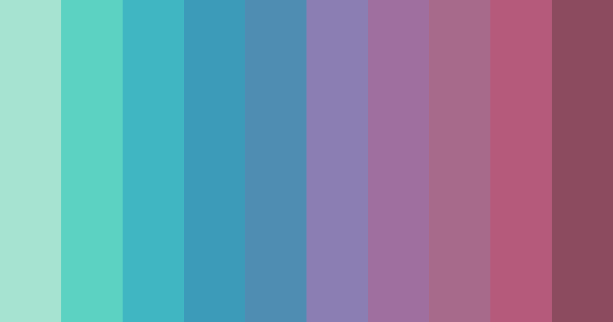Download mystical jewel waters color palette PNG image (landscape)
