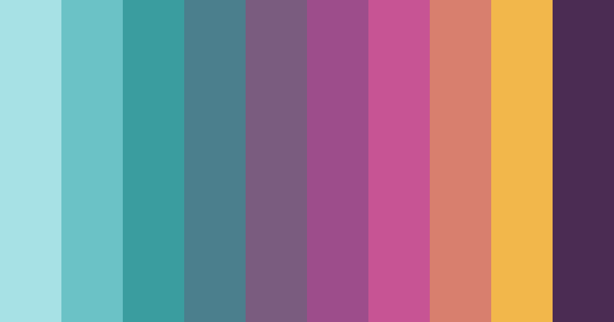 Download enchanted gemstone symphony color palette PNG image (landscape)