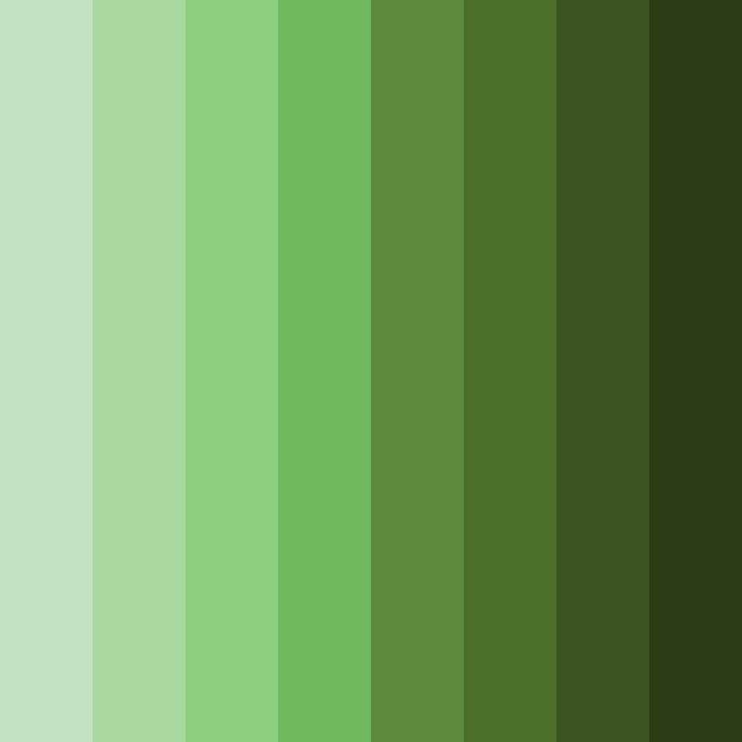 Download shades of green and brown color palette PNG image (square)