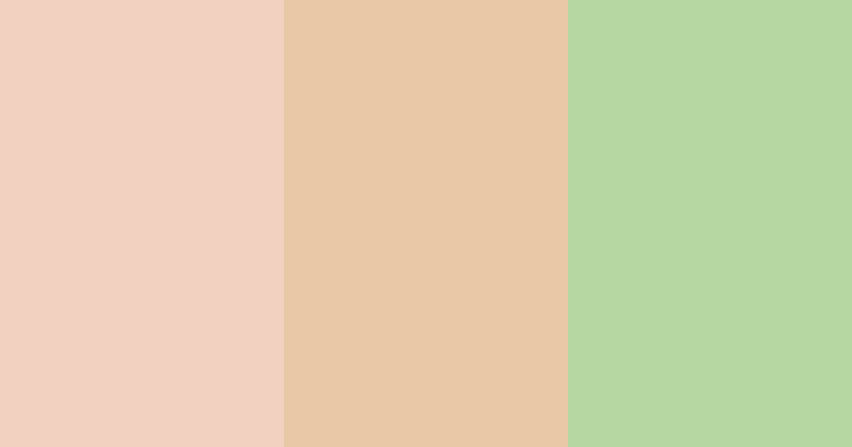 Download peachy green color palette PNG image (landscape)