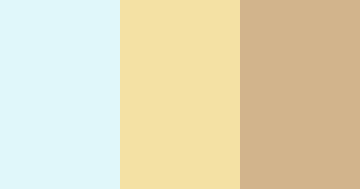 Download light blue gold color palette PNG image (landscape)
