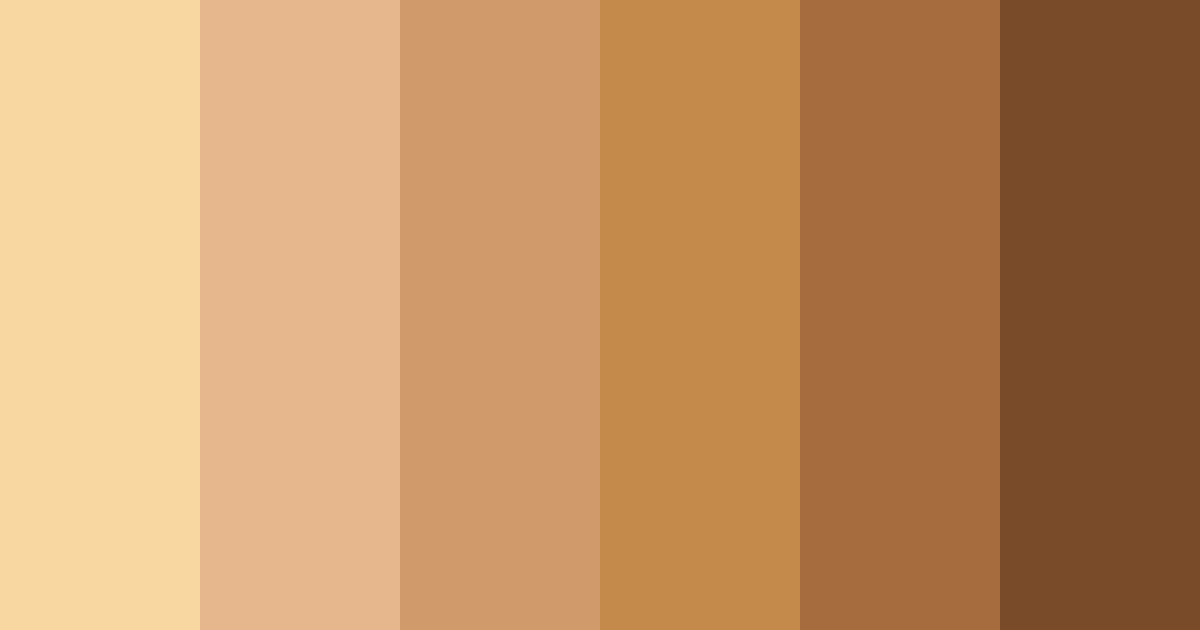 Download sweet caramel dream color palette PNG image (landscape)