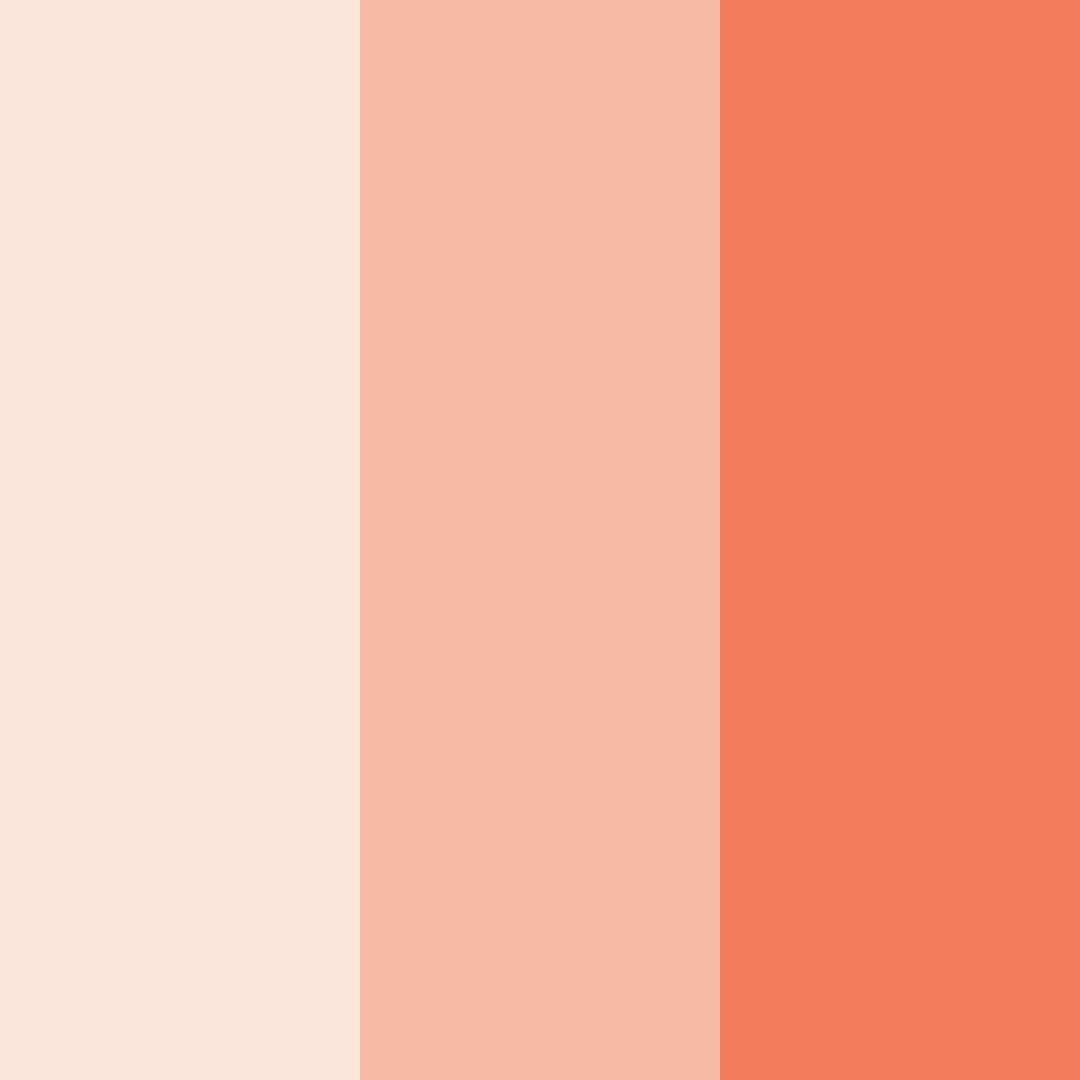 Download peachy dreams color palette PNG image (square)