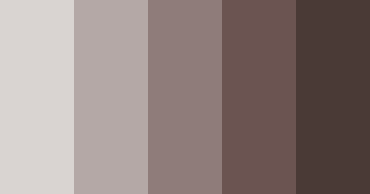 Download shades of brown color palette PNG image (landscape)