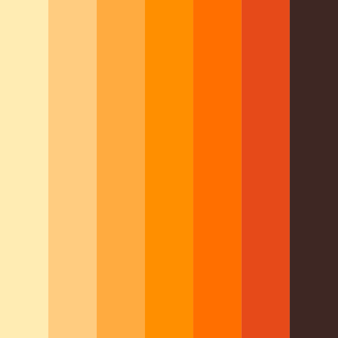Download warm earthtones color palette PNG image (square)
