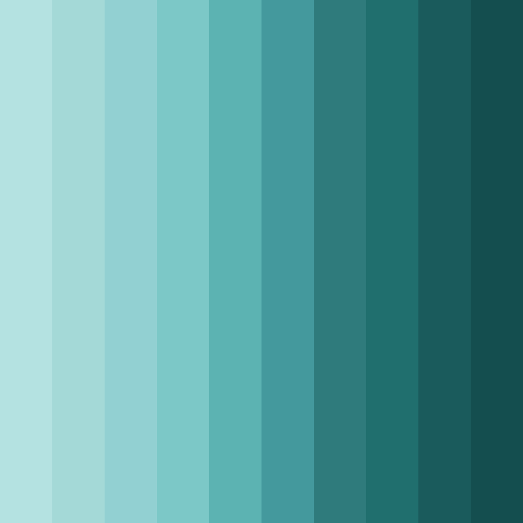 Download teal tranquility color palette PNG image (square)