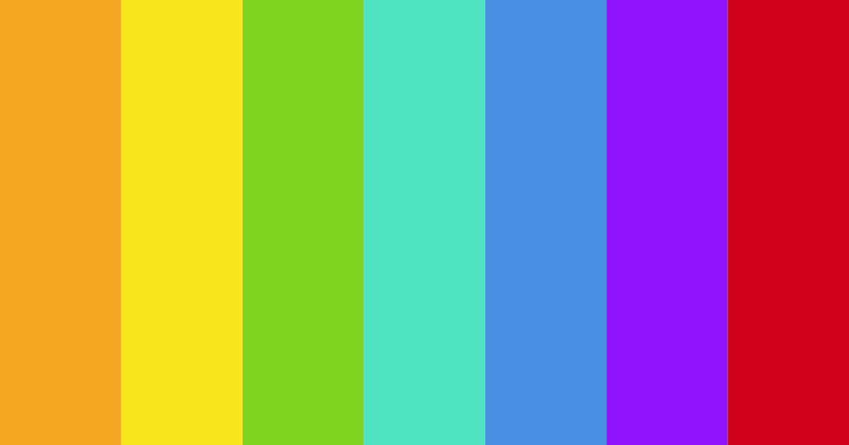 Download vibrant yellow color palette PNG image (landscape)