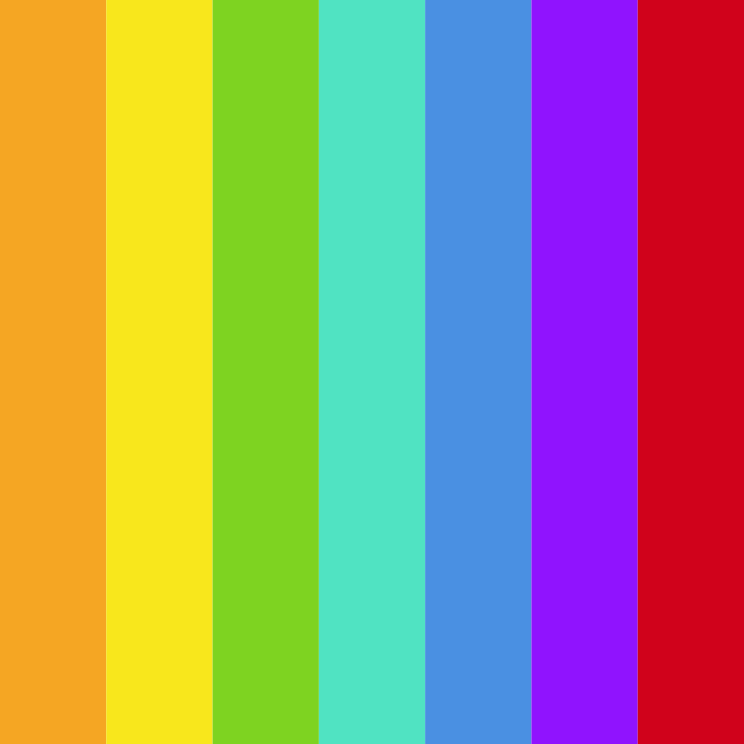 Download vibrant yellow color palette PNG image (square)