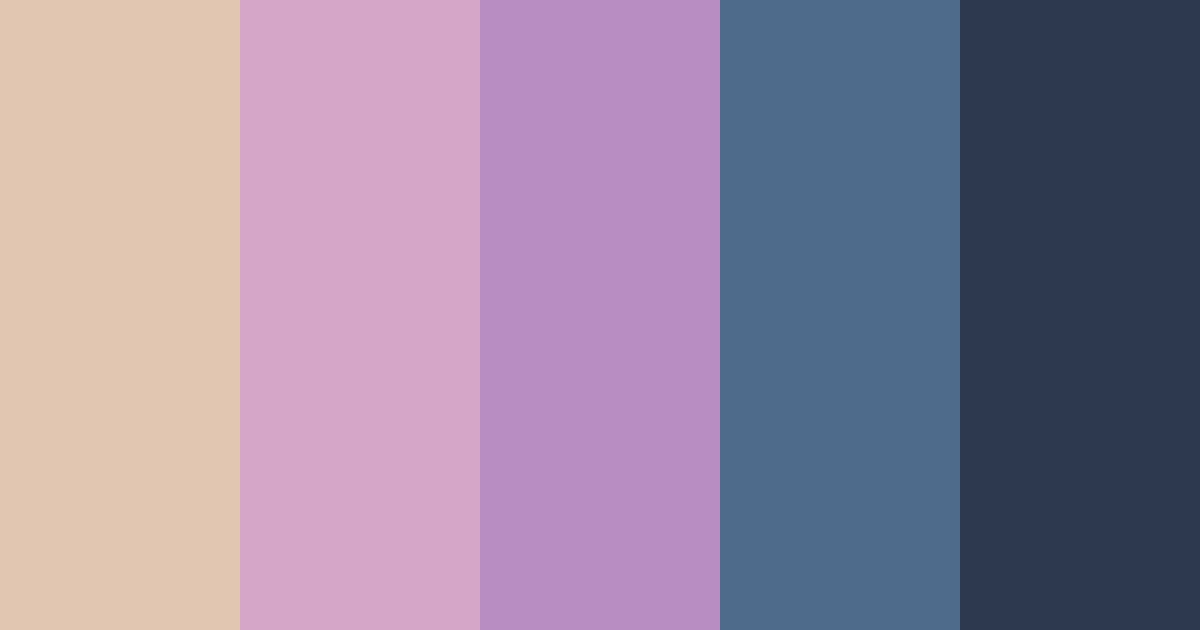 Download literary twilight color palette PNG image (landscape)