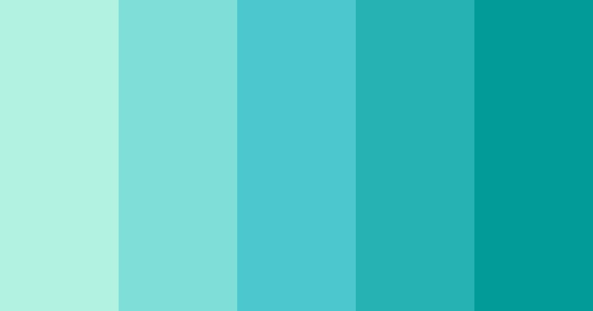 Download minty fresh color palette PNG image (landscape)