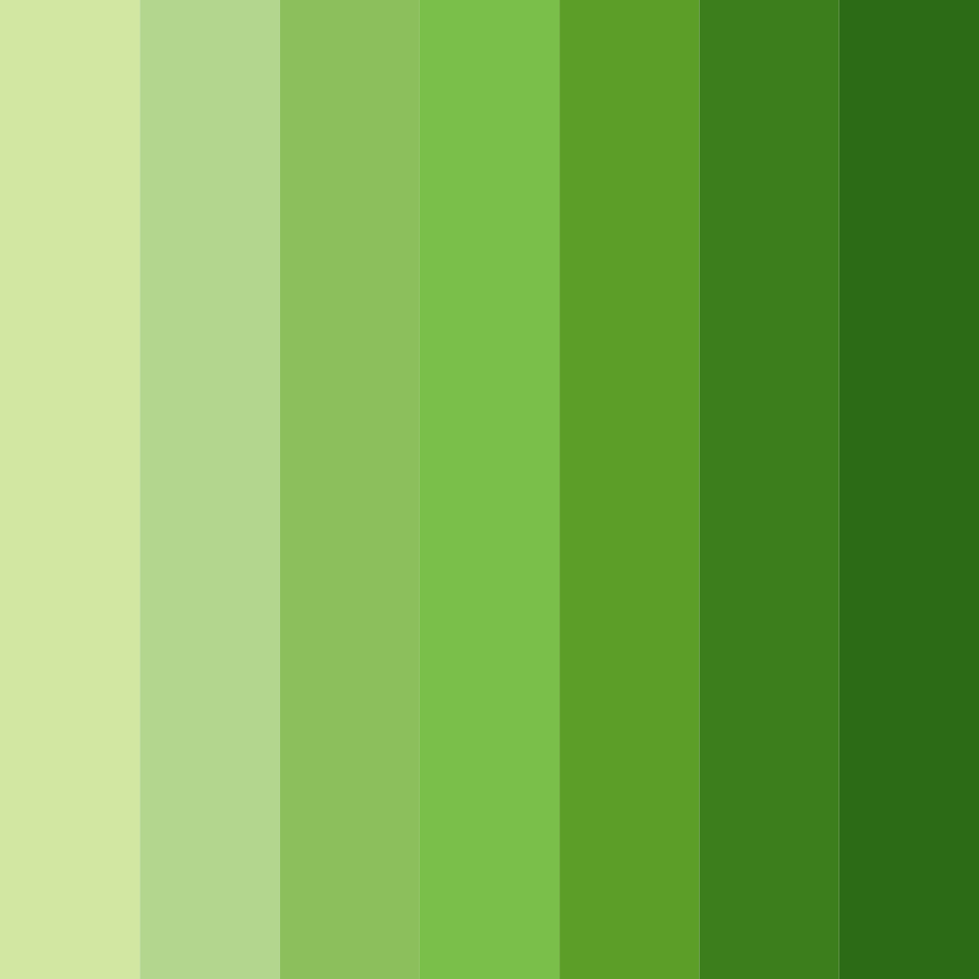 Download lively leafy greens color palette PNG image (square)