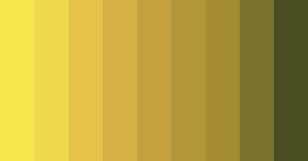 Download golden shadows color palette PNG image (landscape)