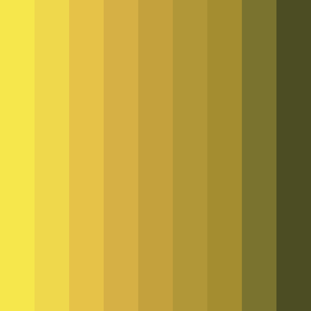 Download golden shadows color palette PNG image (square)