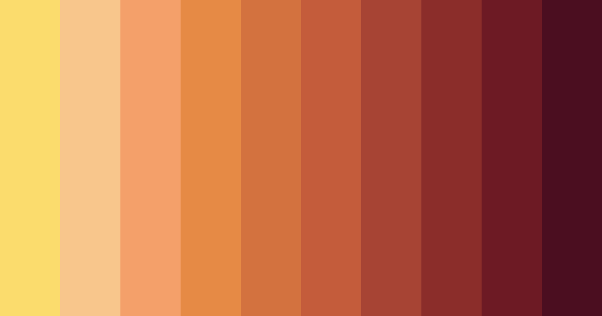 Download sunset red color palette PNG image (landscape)