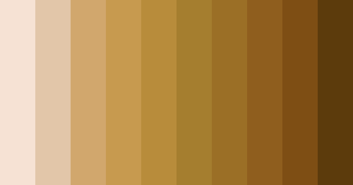 Download cheetah brown shades color palette PNG image (landscape)