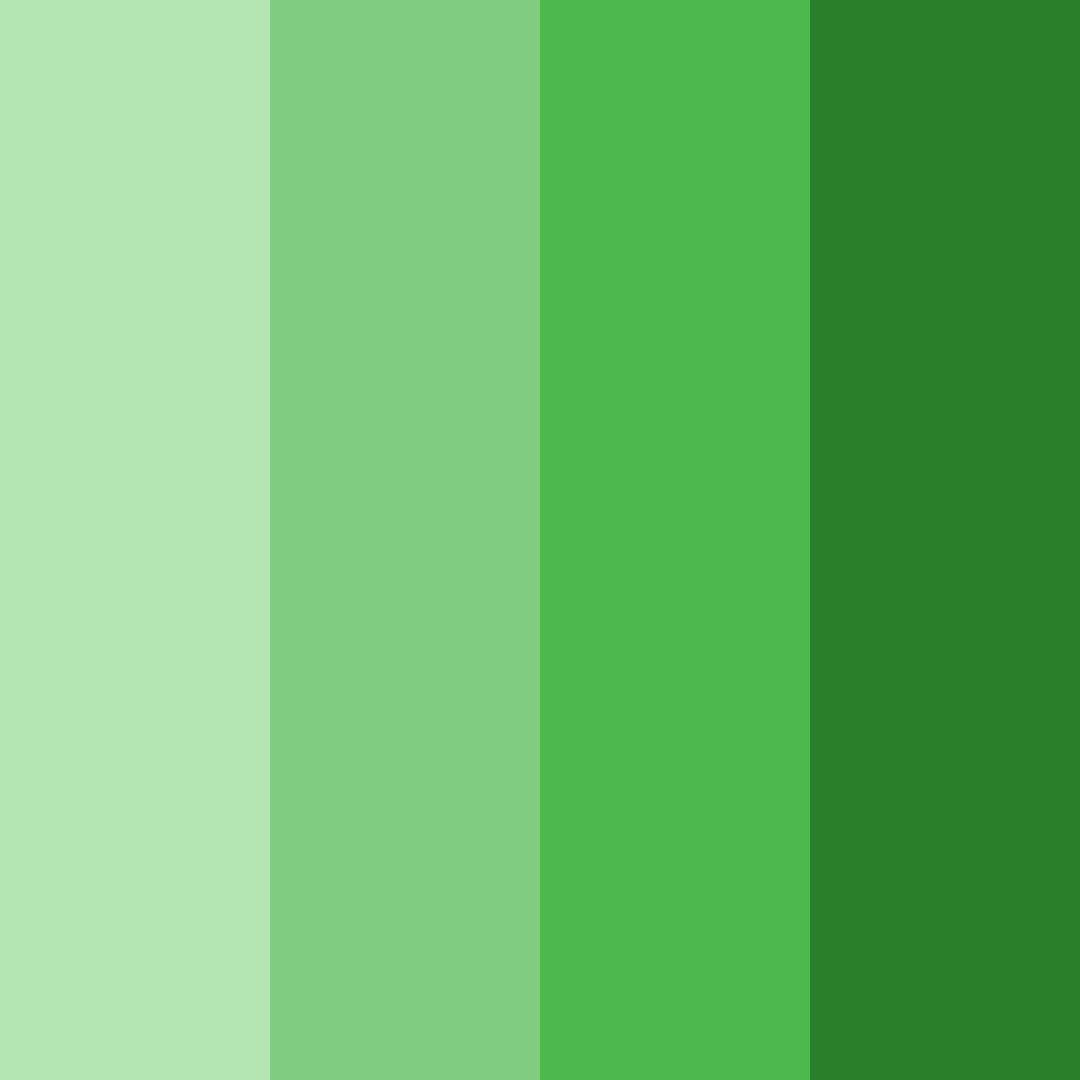 Download light leaf green color palette PNG image (square)