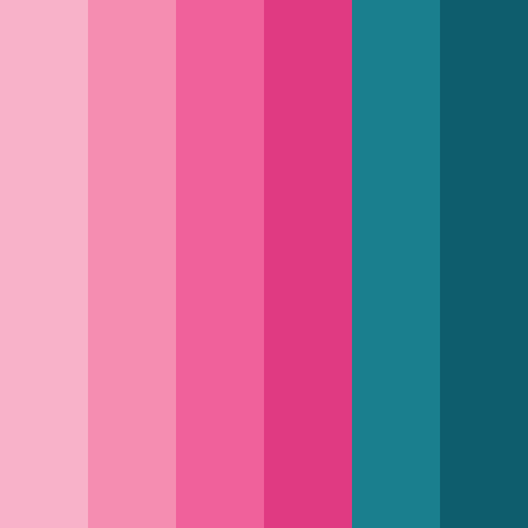 Download tropical blossoms color palette PNG image (square)