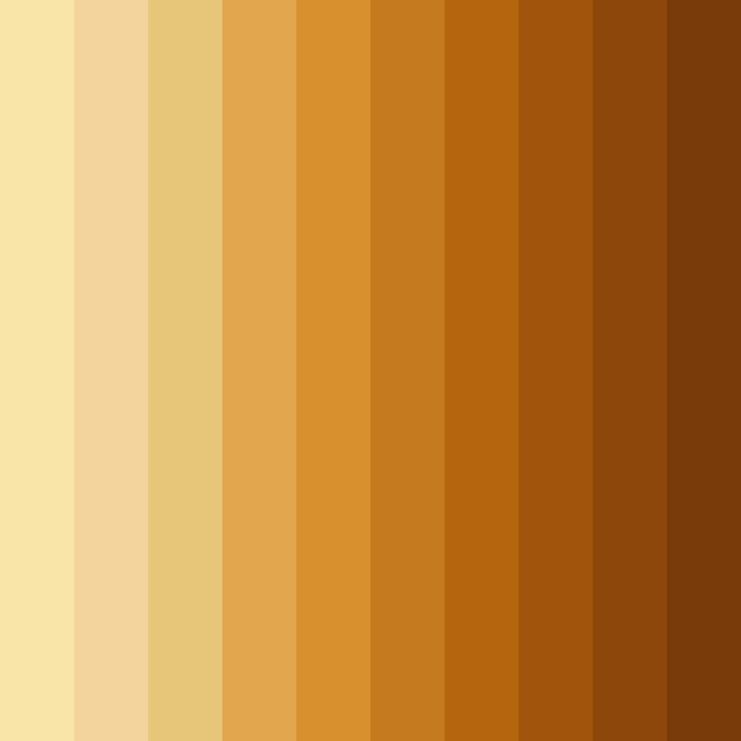 Download golden hues color palette PNG image (square)
