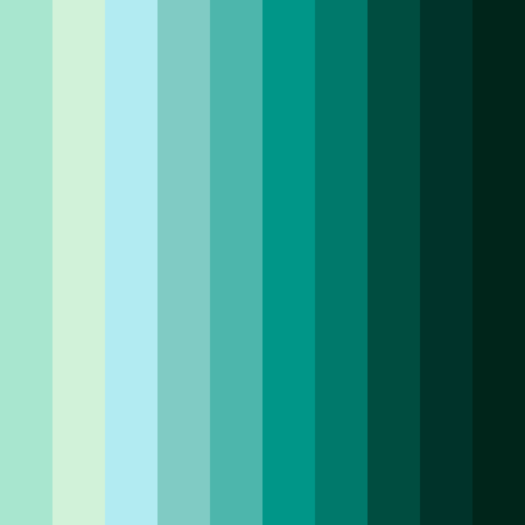 Download verdant serenity color palette PNG image (square)