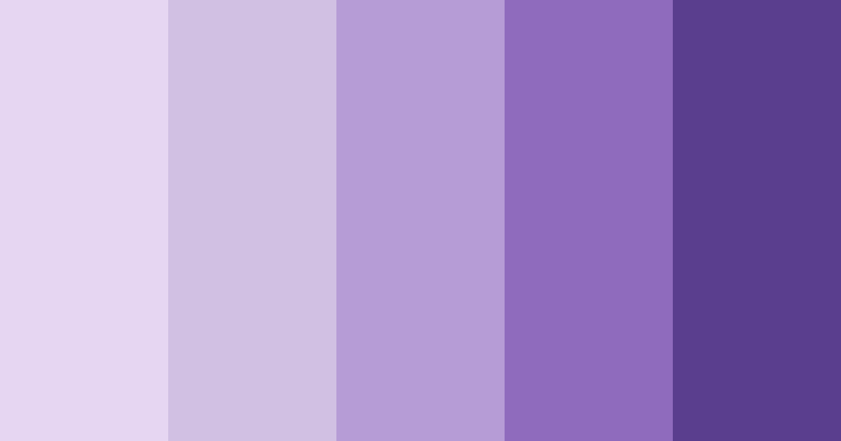 Download light purple dream color palette PNG image (landscape)