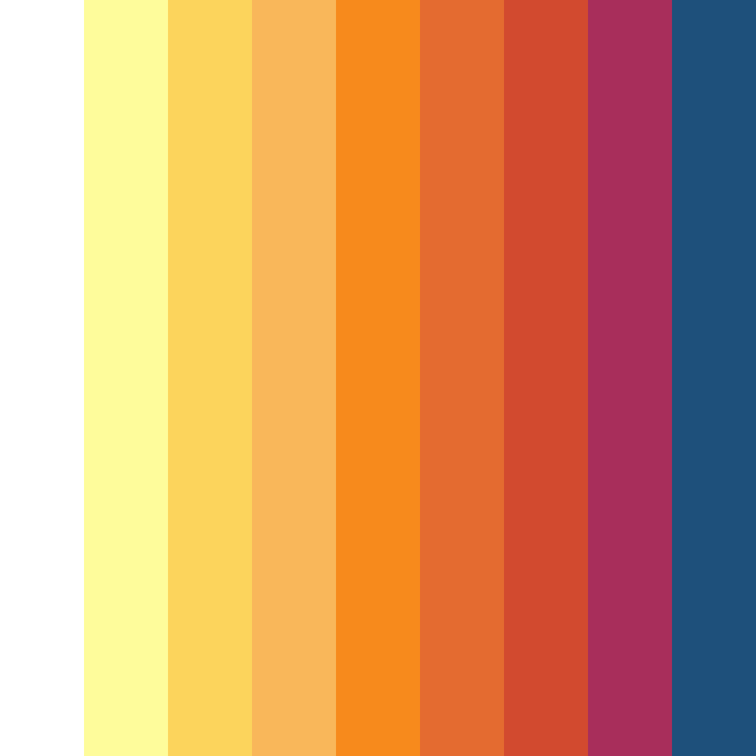Download sunset carnival color palette PNG image (square)