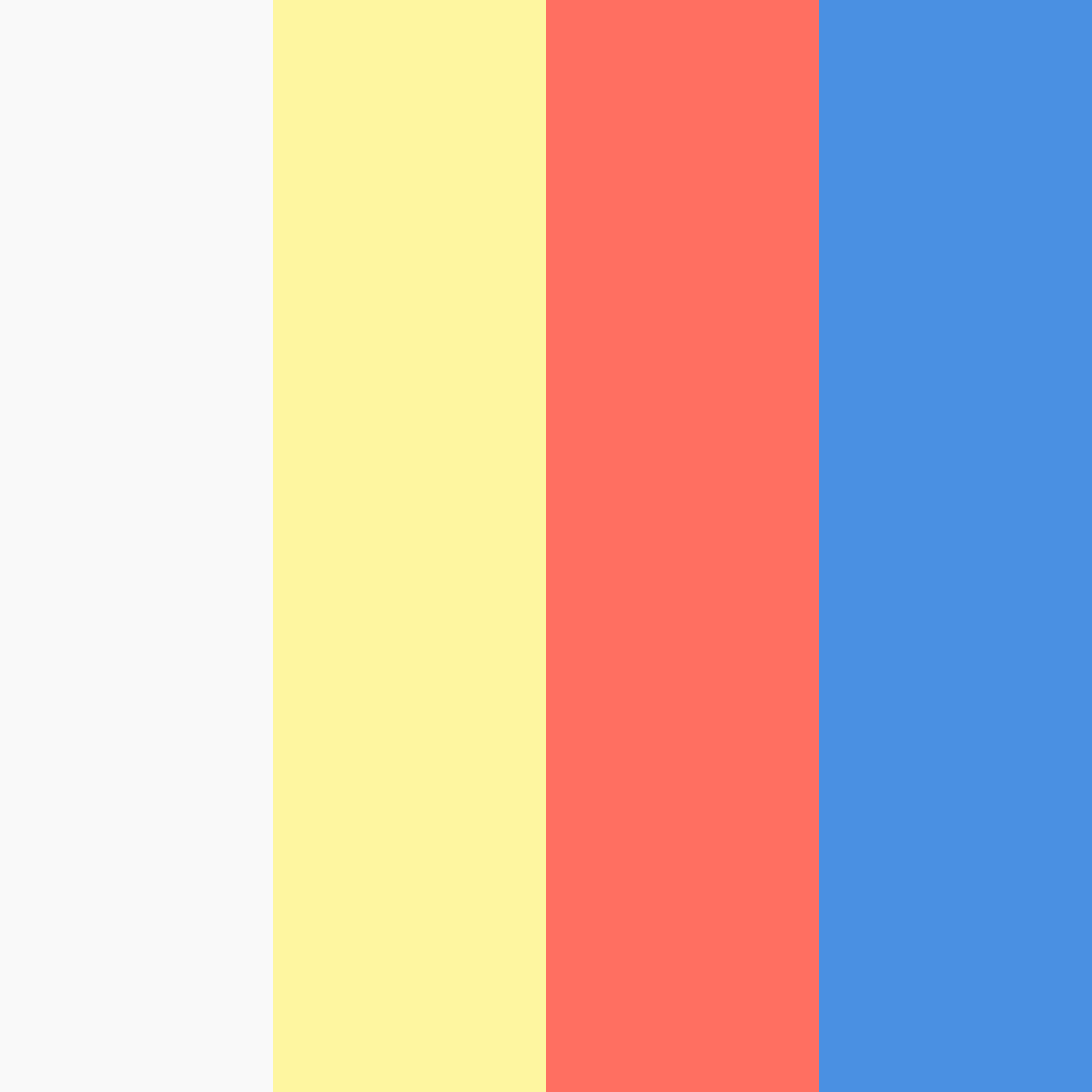 Download bright blue color palette PNG image (square)
