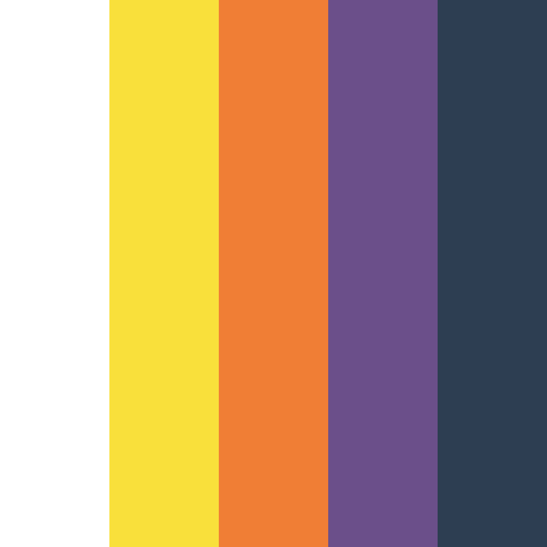 Download sunset symphony color palette PNG image (square)