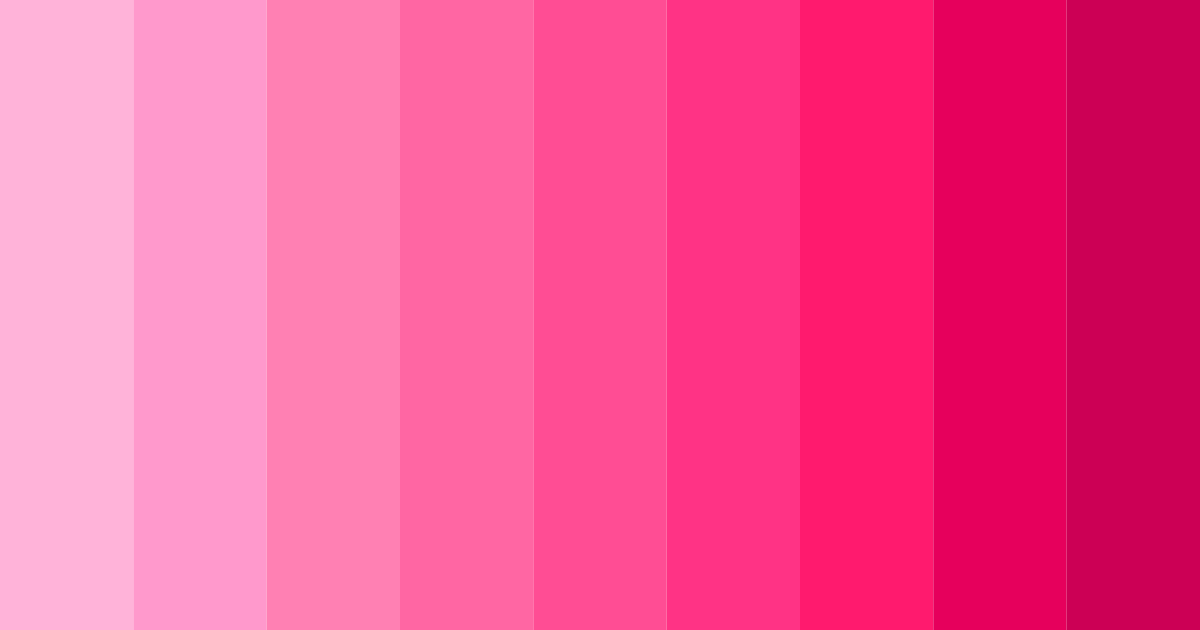 Download bright pink color palette PNG image (landscape)