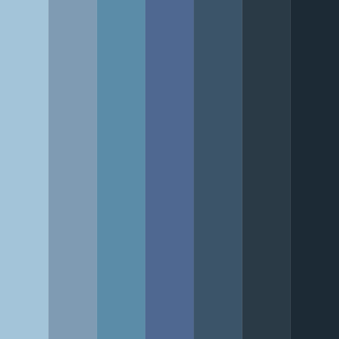 Download celestial depths color palette PNG image (square)