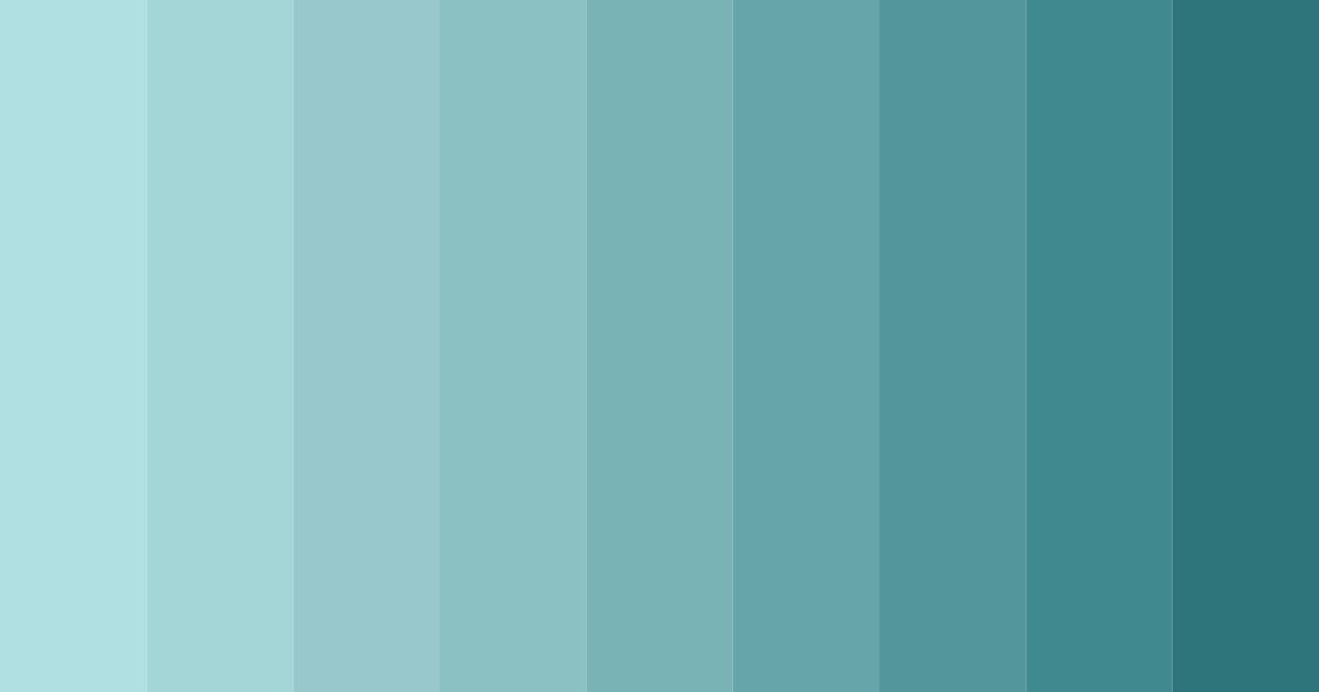 Download teal ocean color palette PNG image (landscape)