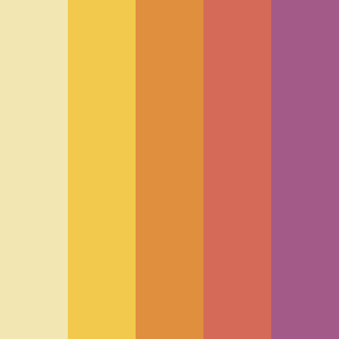 Download melody of childhood color palette PNG image (square)