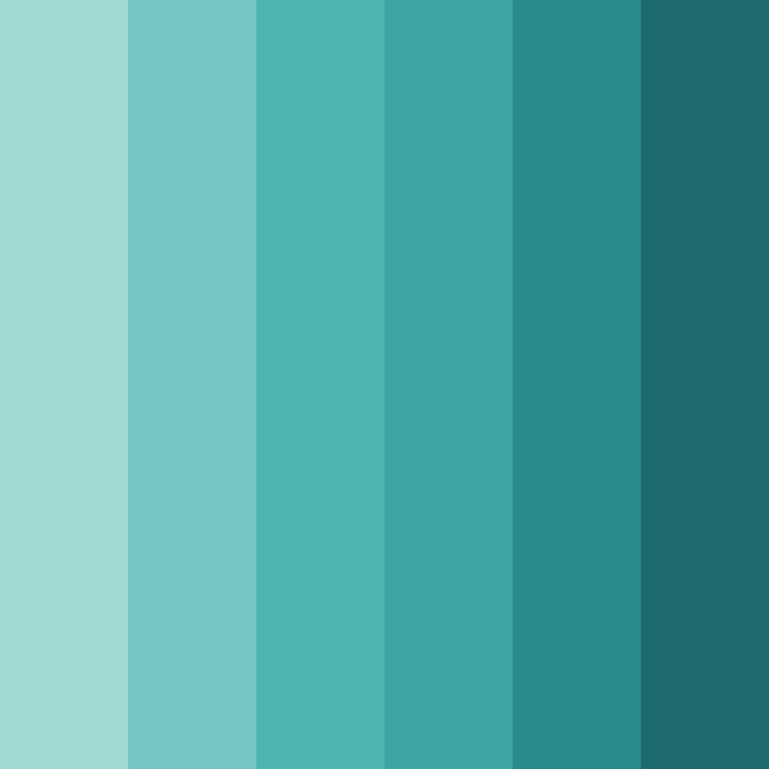 Download teal breeze color palette PNG image (square)