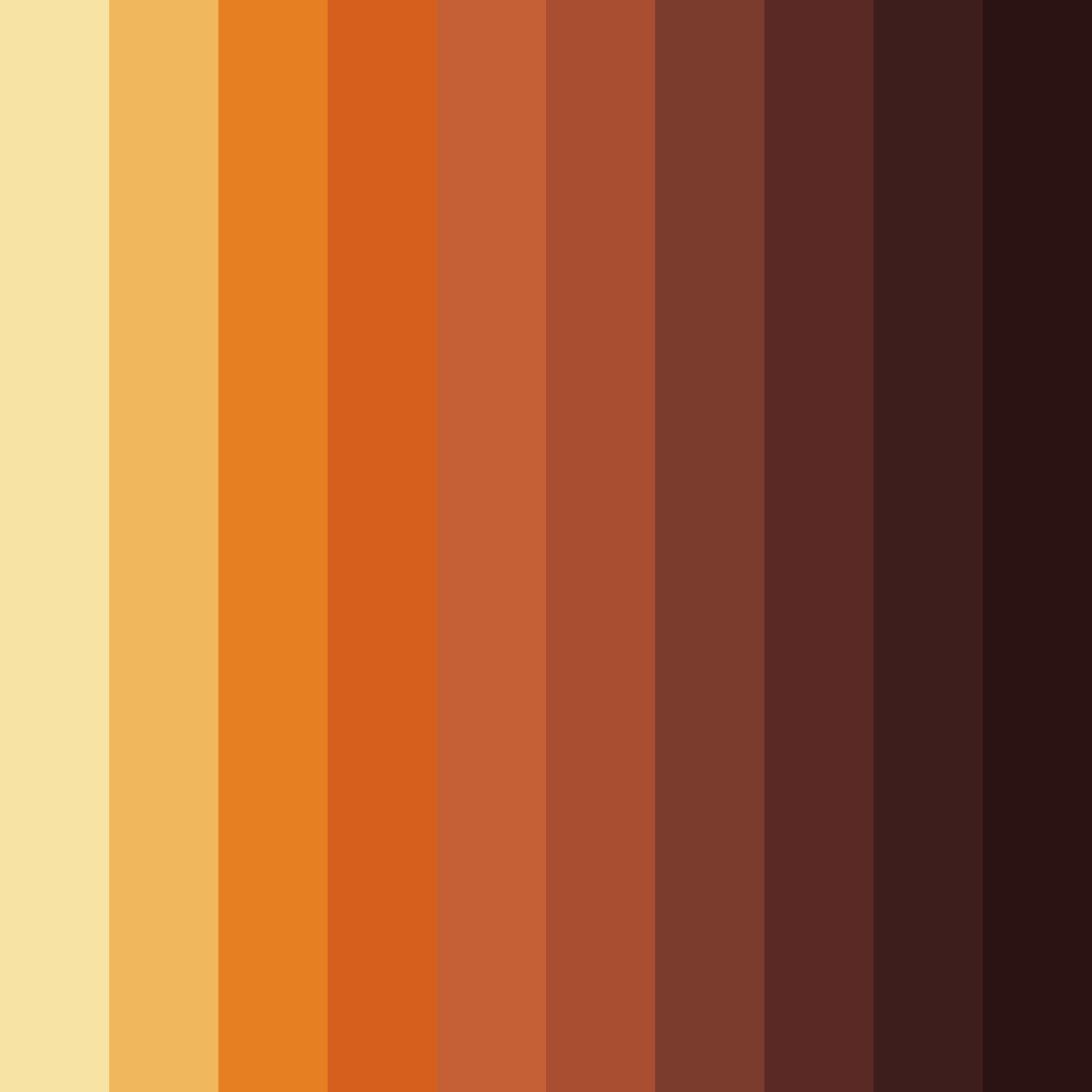 Download warm earthy tones color palette PNG image (square)