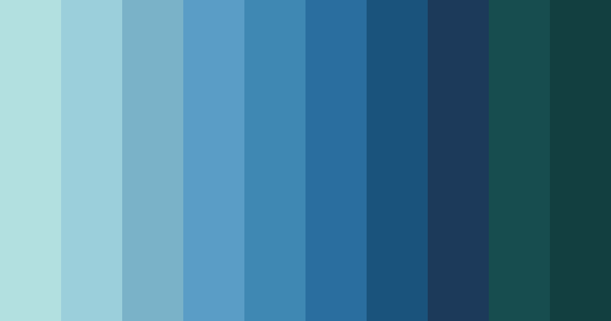 Download fresh blue green color palette PNG image (landscape)