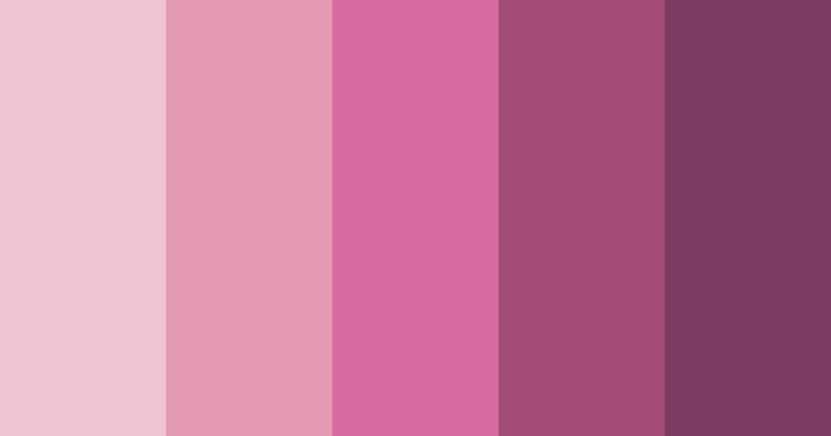 Download blushing rosewood color palette PNG image (landscape)