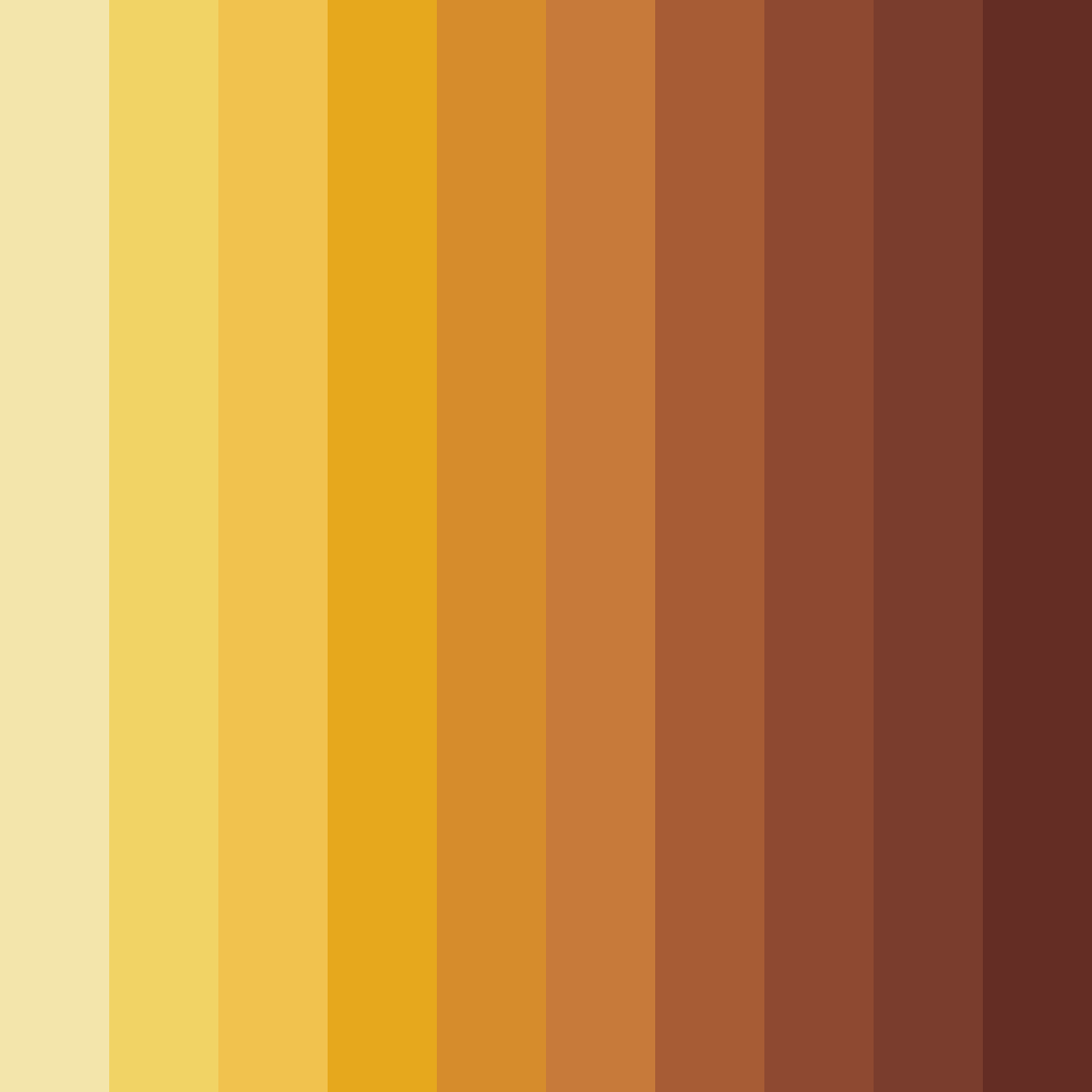 Download golden autumn harvest color palette PNG image (square)