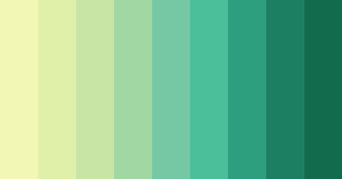 Download emerald spring serenade color palette PNG image (landscape)