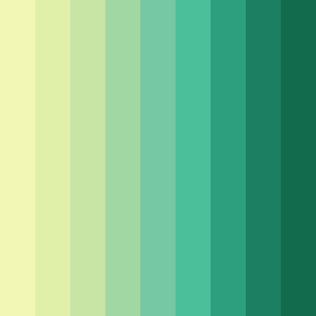 Download emerald spring serenade color palette PNG image (square)