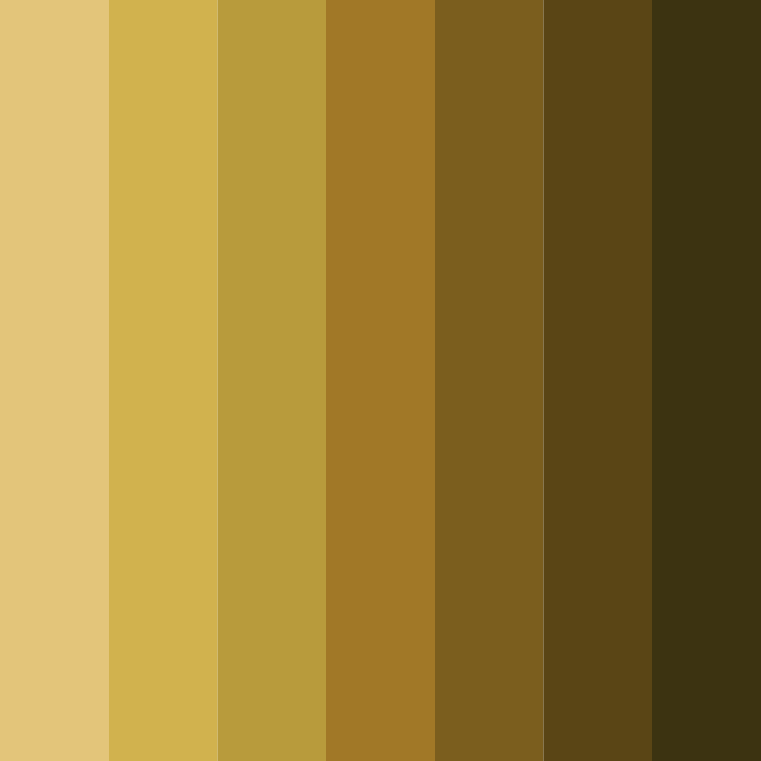 Download dark mustard shades color palette PNG image (square)