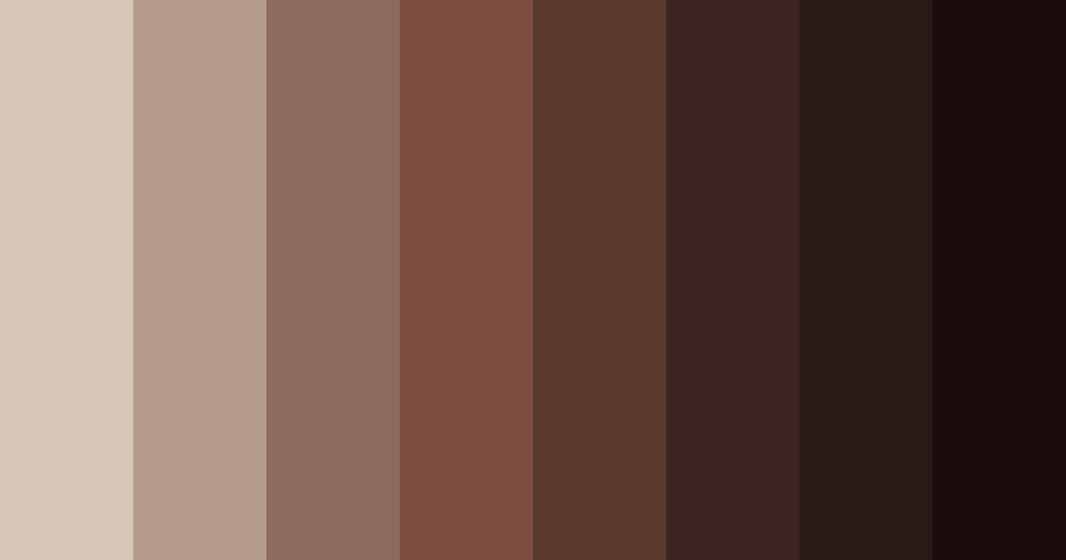 Download rich coffee color palette PNG image (landscape)