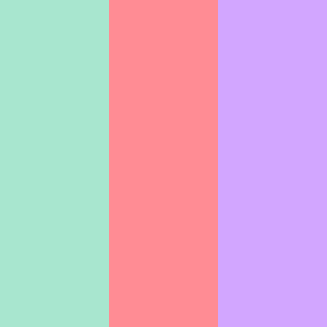 Download shades of green pink blue goblin color palette PNG image (square)