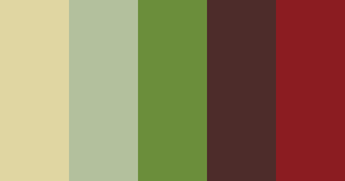 Download dark red olive sunrise color palette PNG image (landscape)