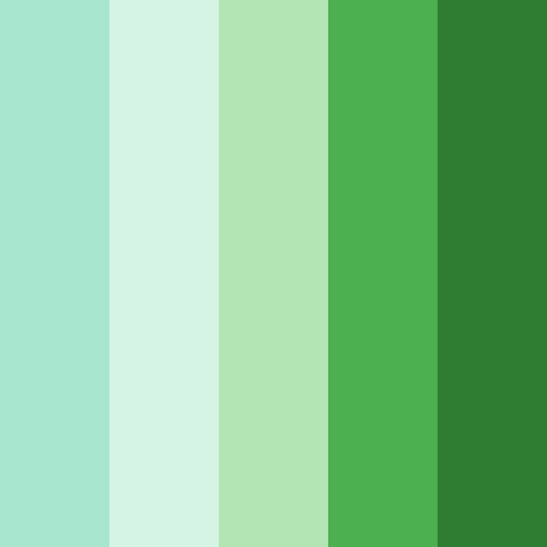Download tropical oasis color palette PNG image (square)