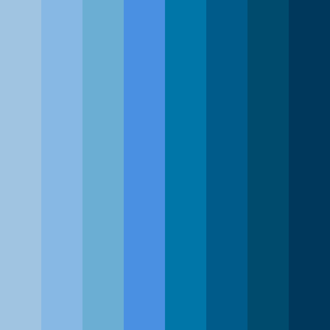 Download shades of blue sky color palette PNG image (square)