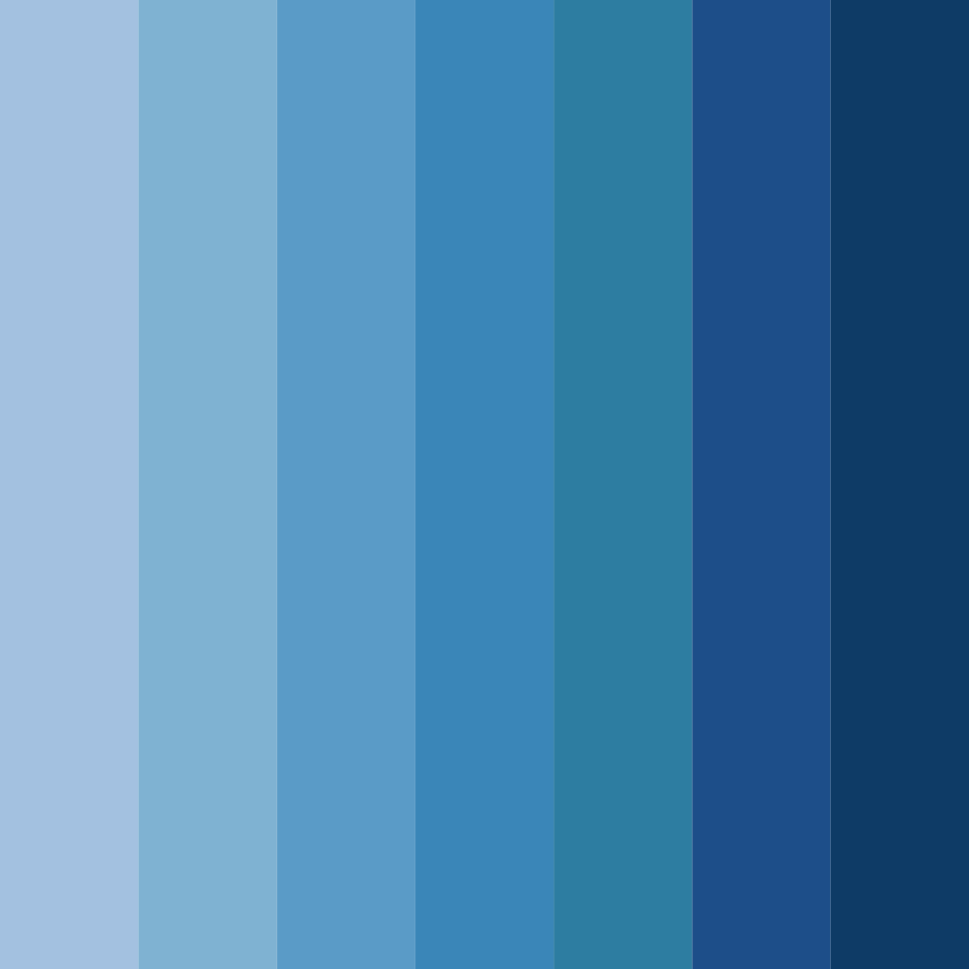 Download aesthetic blue color palette PNG image (square)